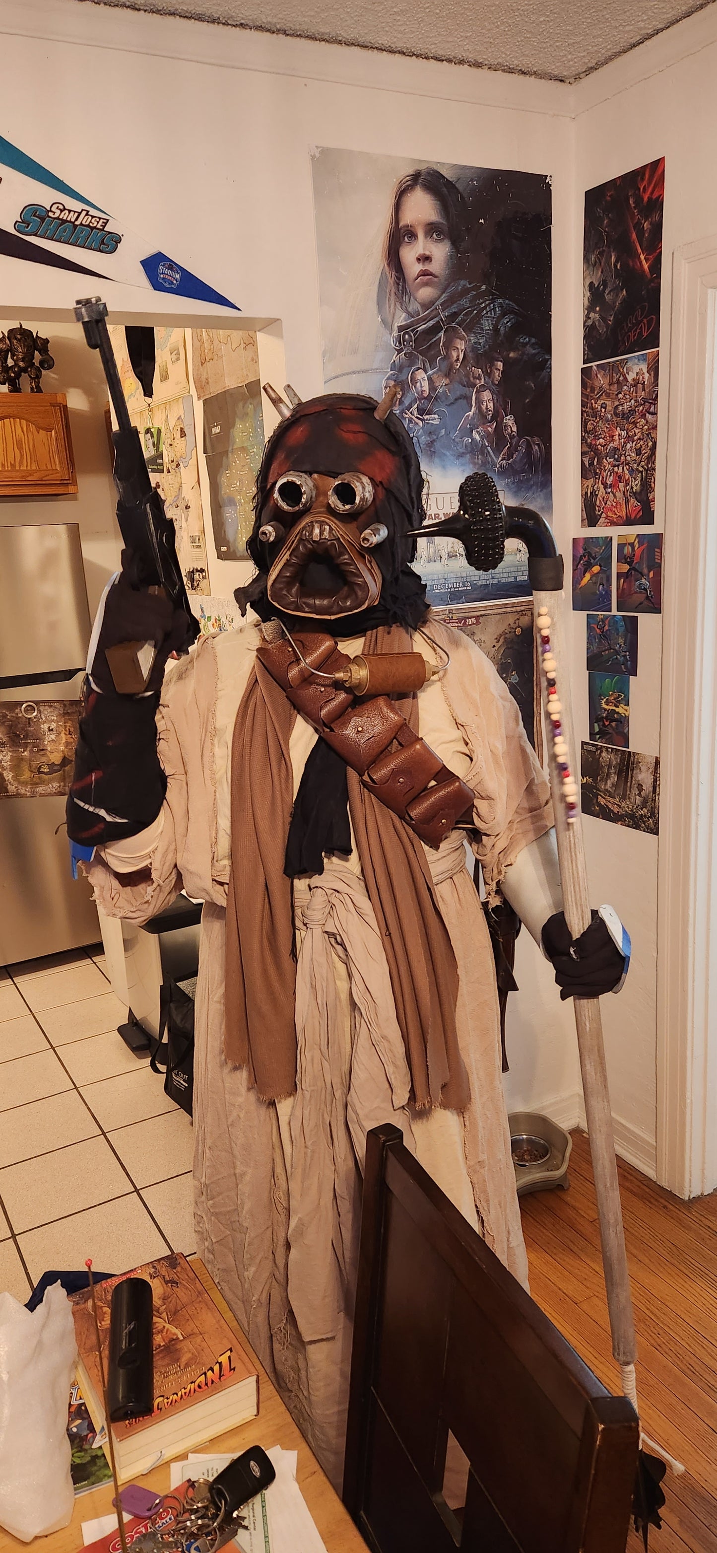 Tusken Raider Gaffee Stick Resin PVC Breakdown Prop