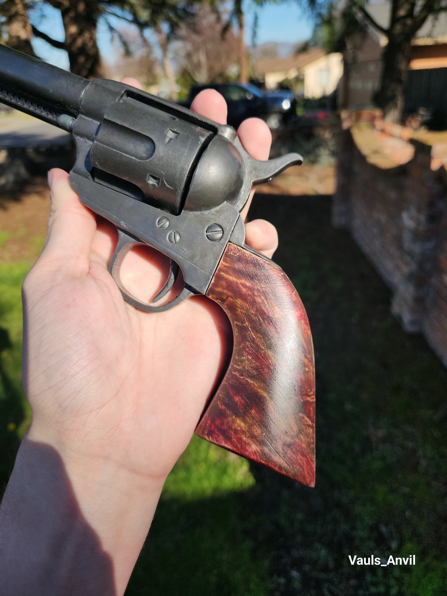 Cattleman Revolver Resin Replica - RDR2 Cosplay Prop - Spinning and Removable Cylinder
