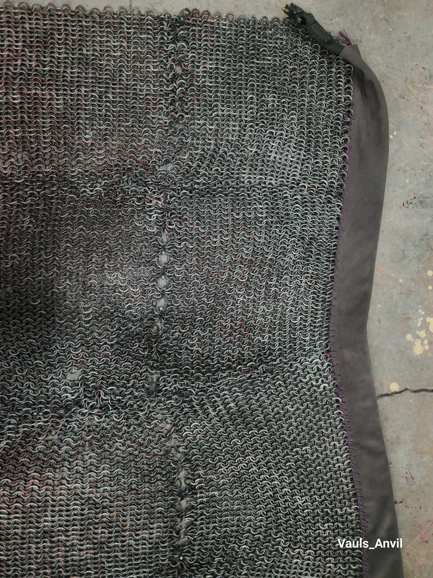 Battered Chainmail Skirt - 3D Printed Chainmail Skirt Ankle Length