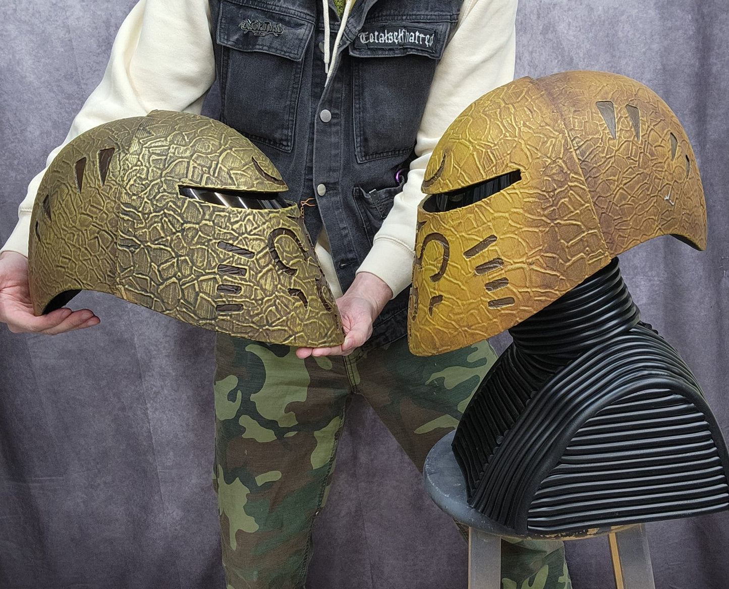 Morrowind Hlaalu BoneMold Helmet Replica - Cosplay Hand Painted