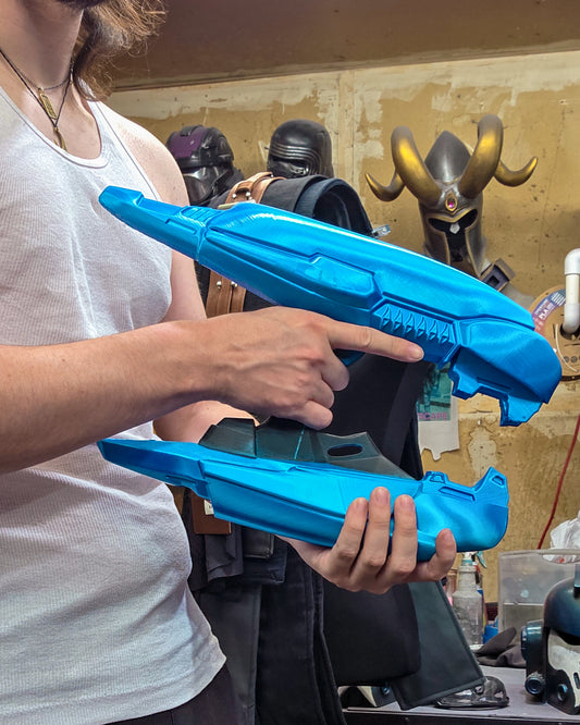 Covenant Plasma Rifle Halo Cosplay Prop 3D Print - Blue - Vauls Anvil