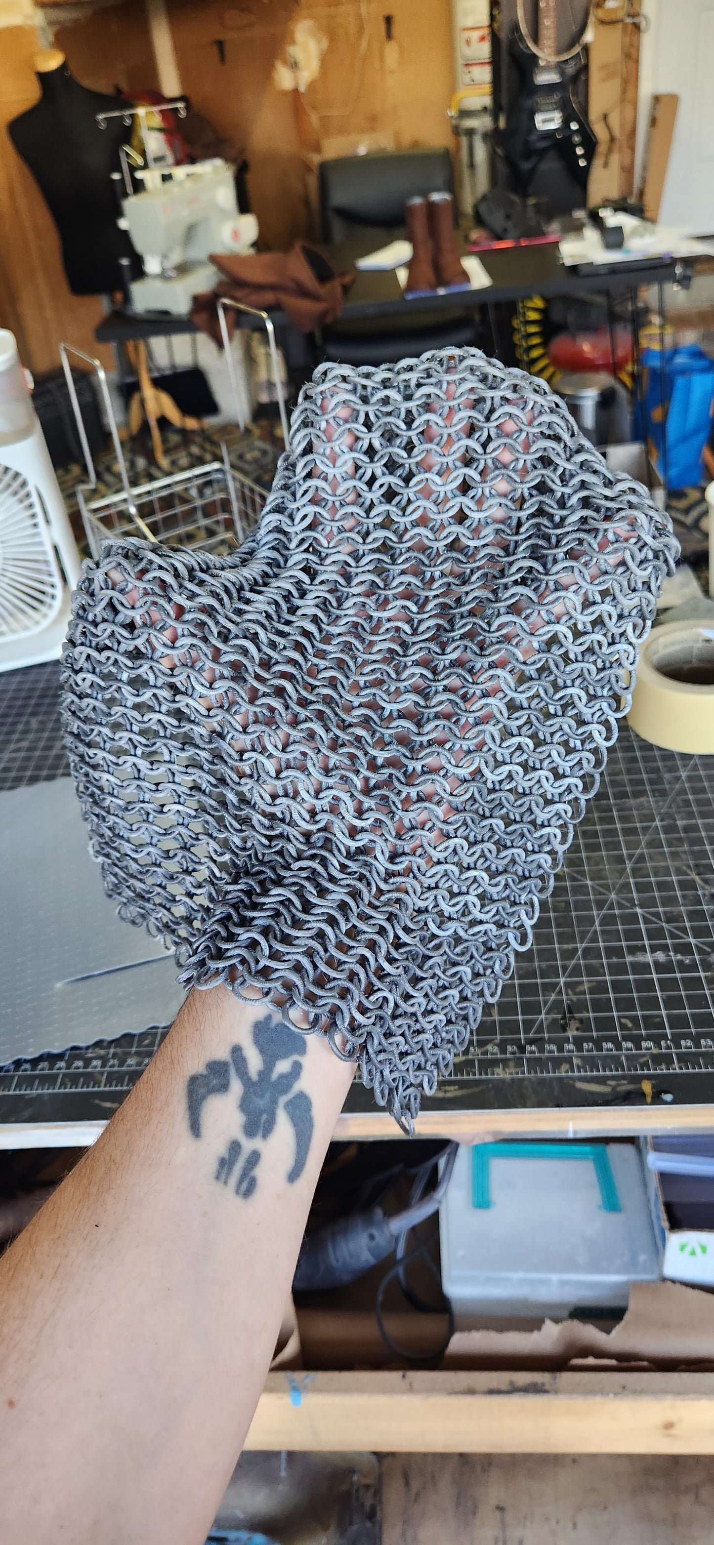 3D Printed Chainmail Sheets for Cosplay PLA or Resin