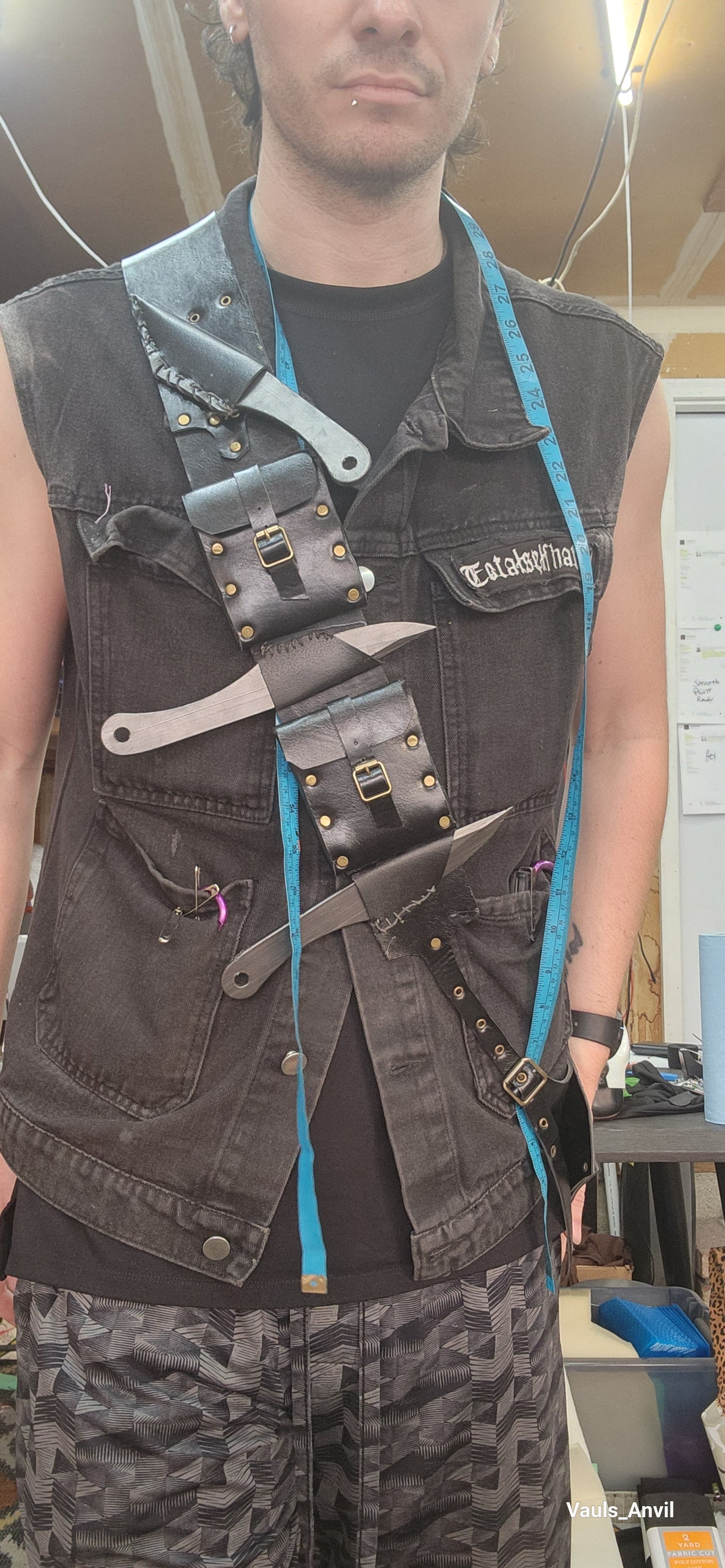 Larp Modified Assassins Throwing Knife Bandolier