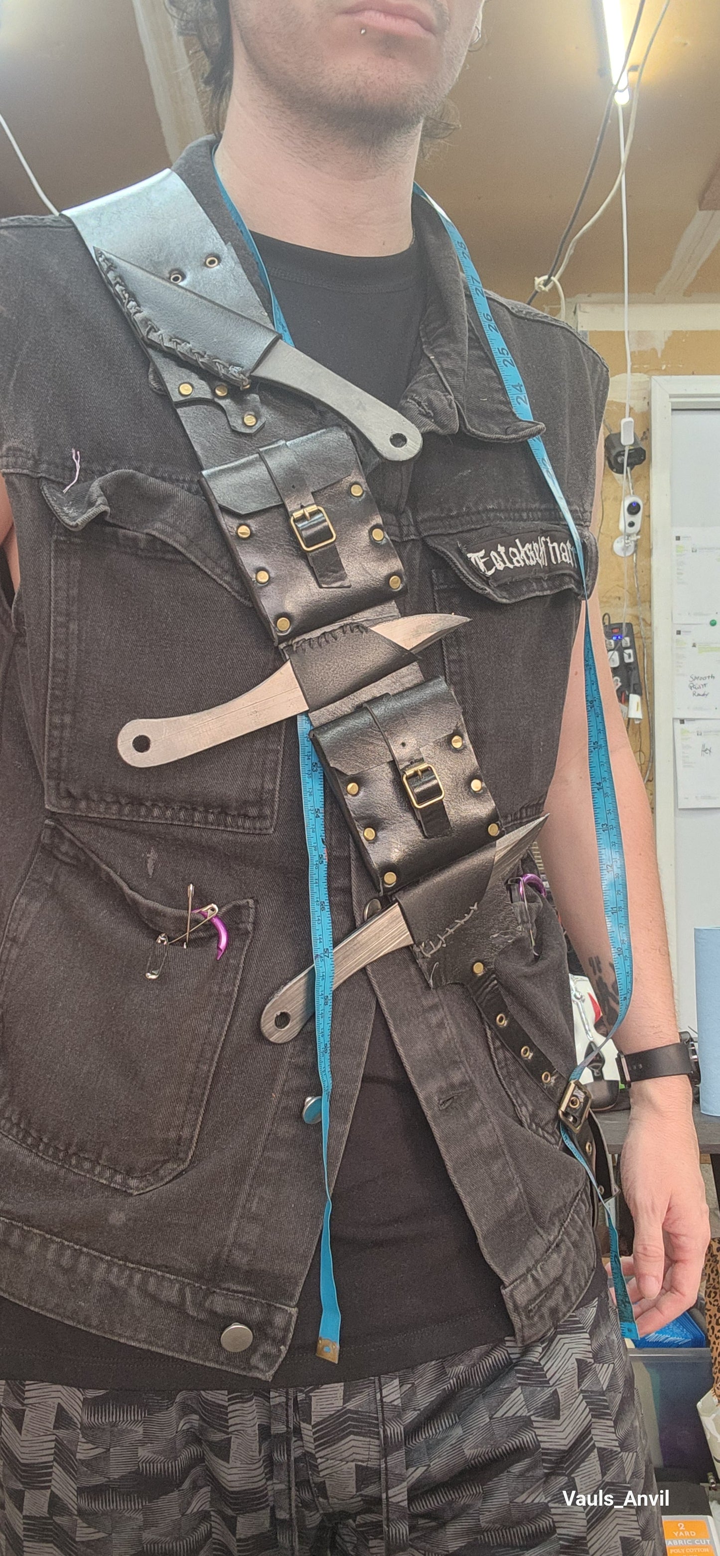 Larp Modified Assassins Throwing Knife Bandolier