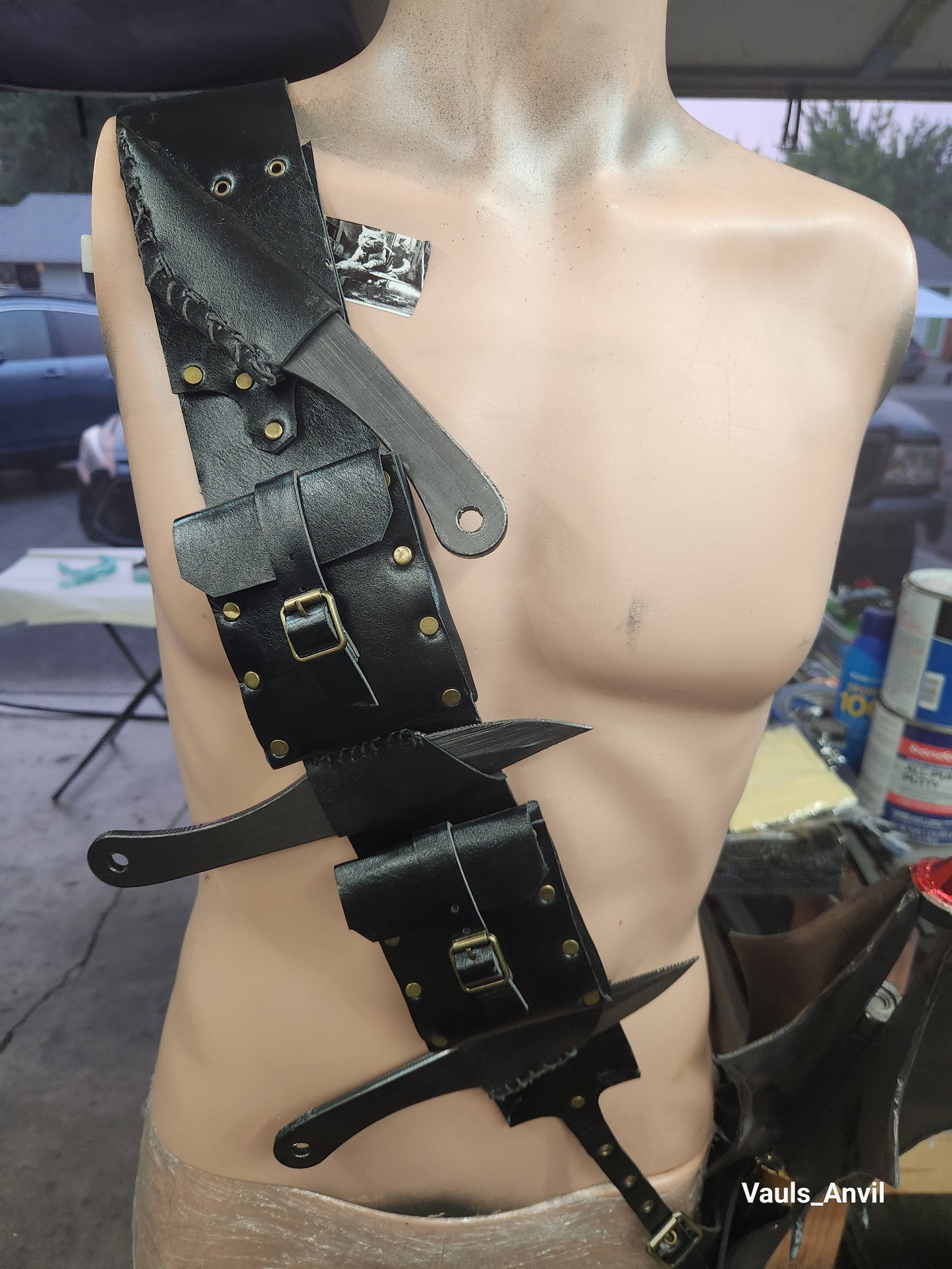 Larp Modified Assassins Throwing Knife Bandolier
