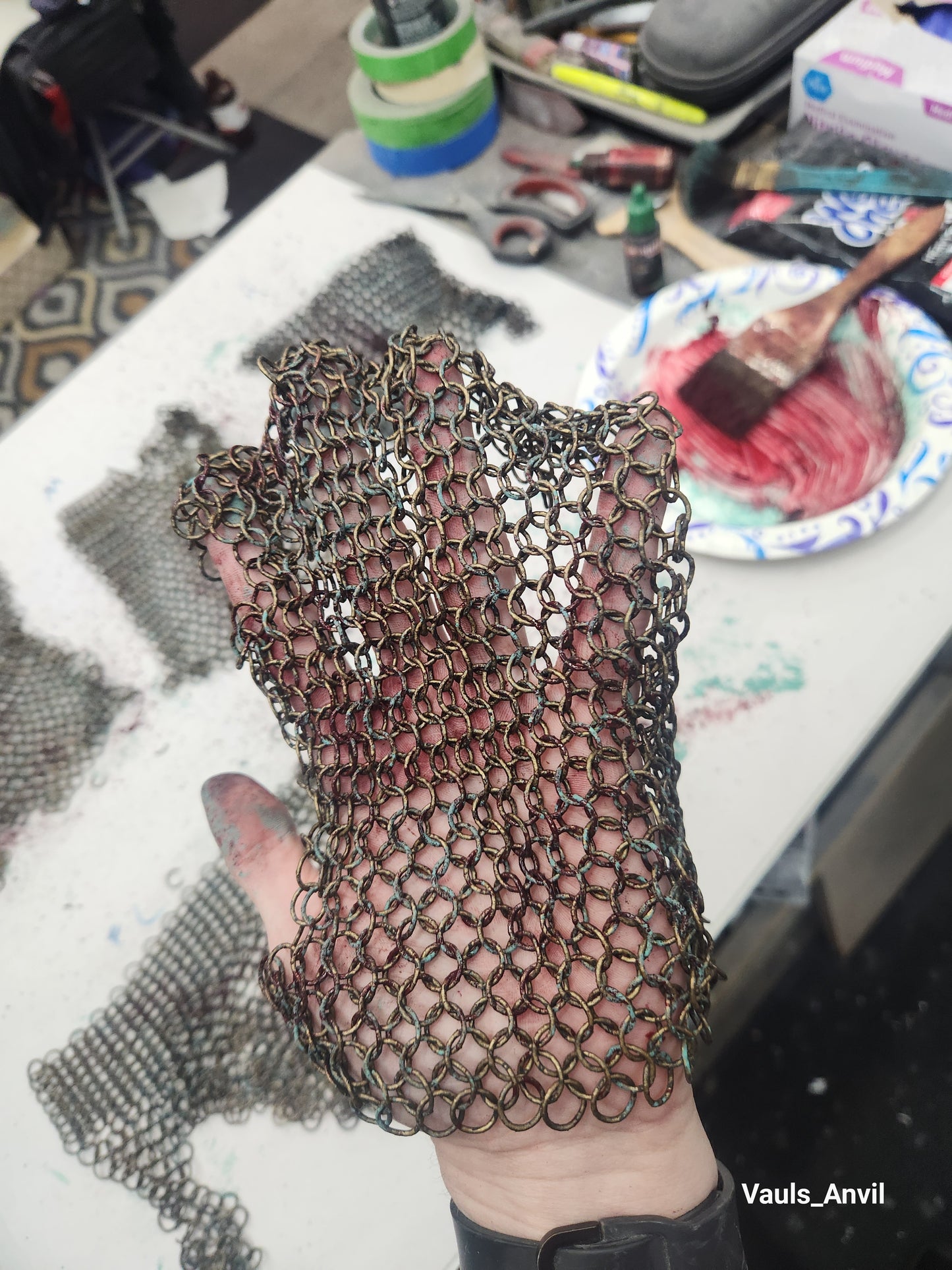 3D Printed Chainmail Sheets for Cosplay PLA or Resin