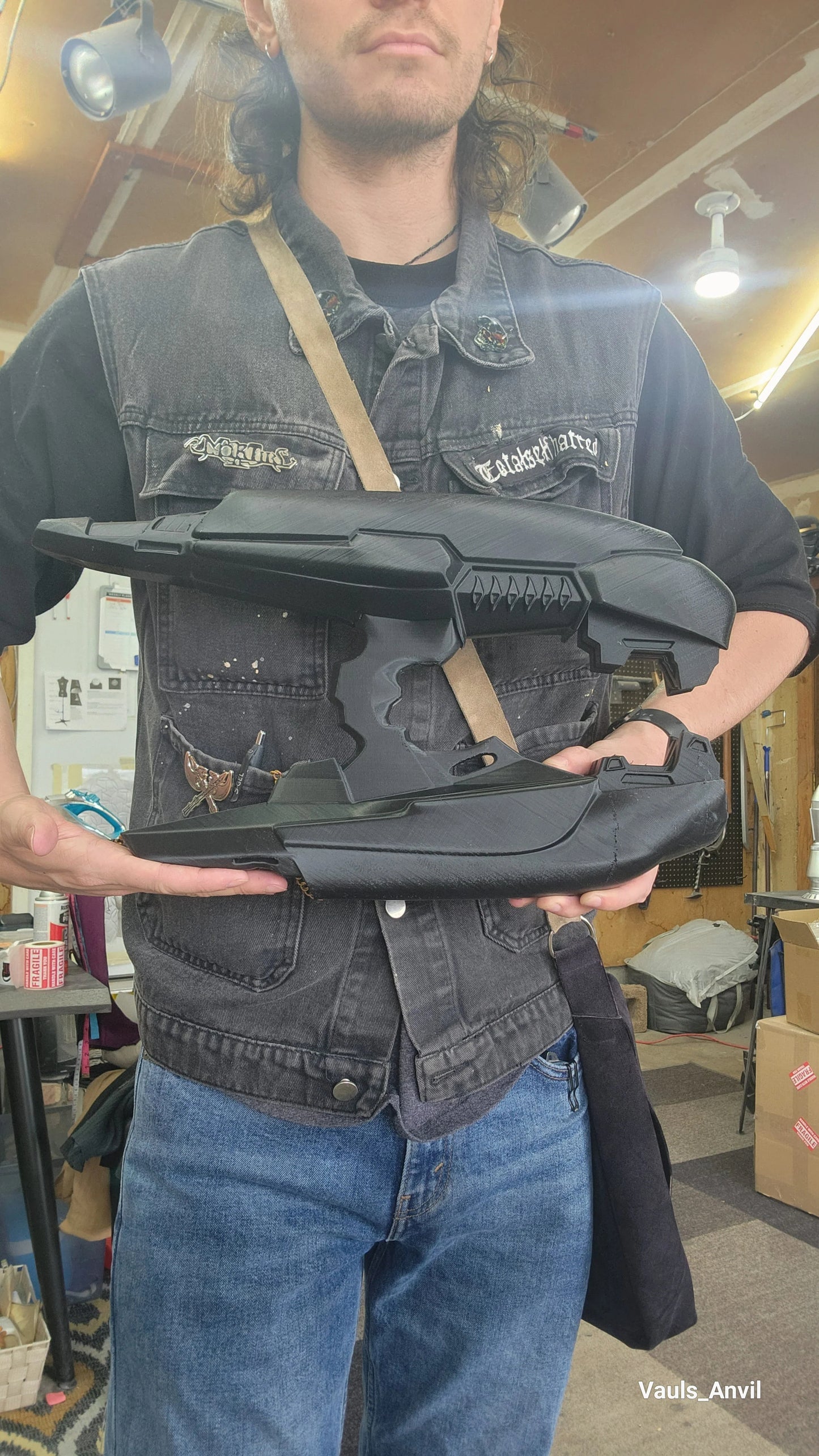 Brute Plasma Rifle Halo Cosplay Prop 3D Print - Red - Vauls Anvil