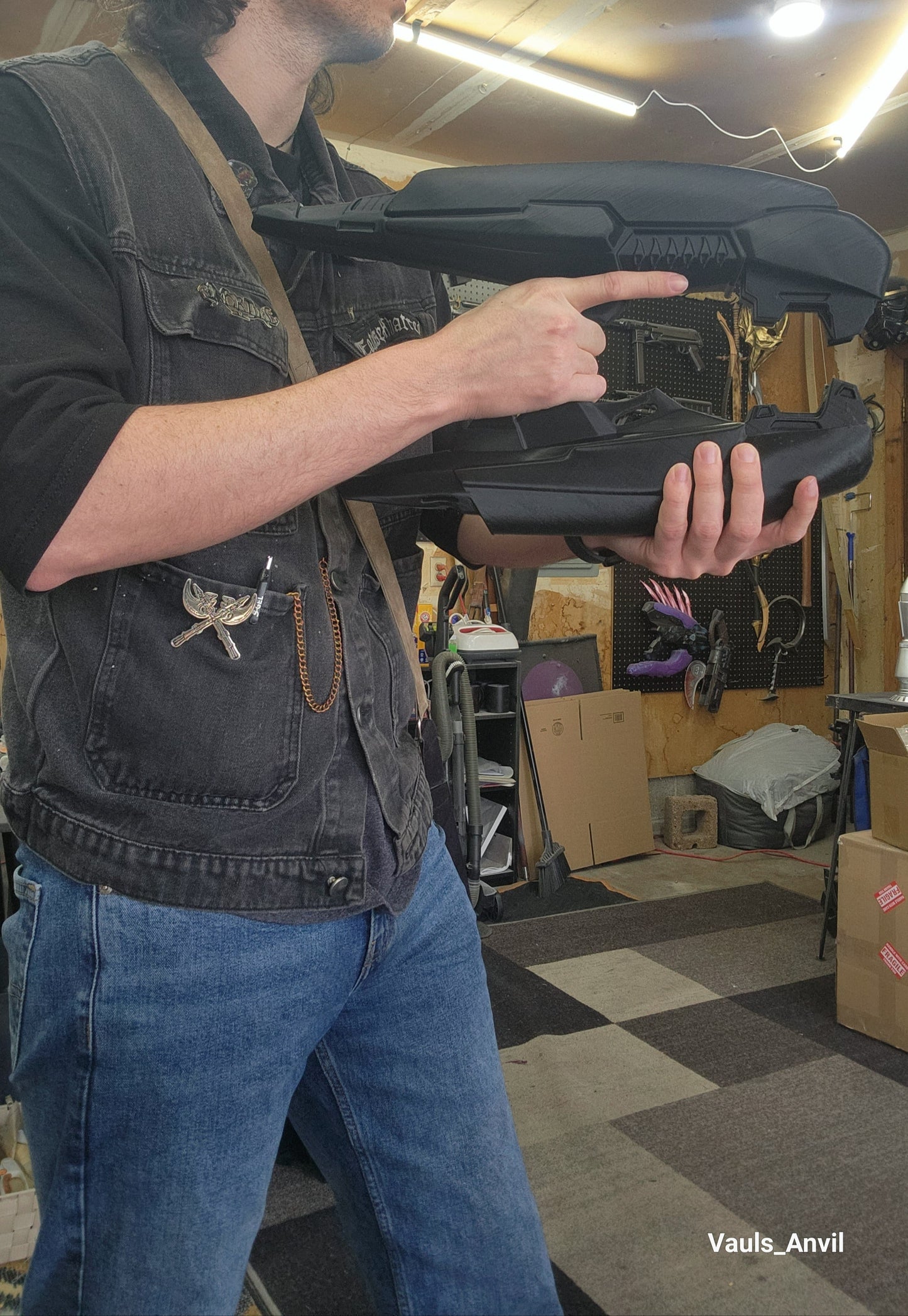 Brute Plasma Rifle Halo Cosplay Prop 3D Print - Red - Vauls Anvil