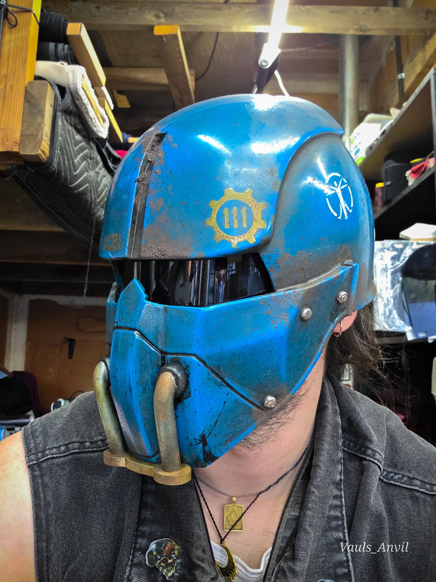 Fallout 4 Vault Dweller Institute Wearable Helmet - Custom Cosplay Replica
