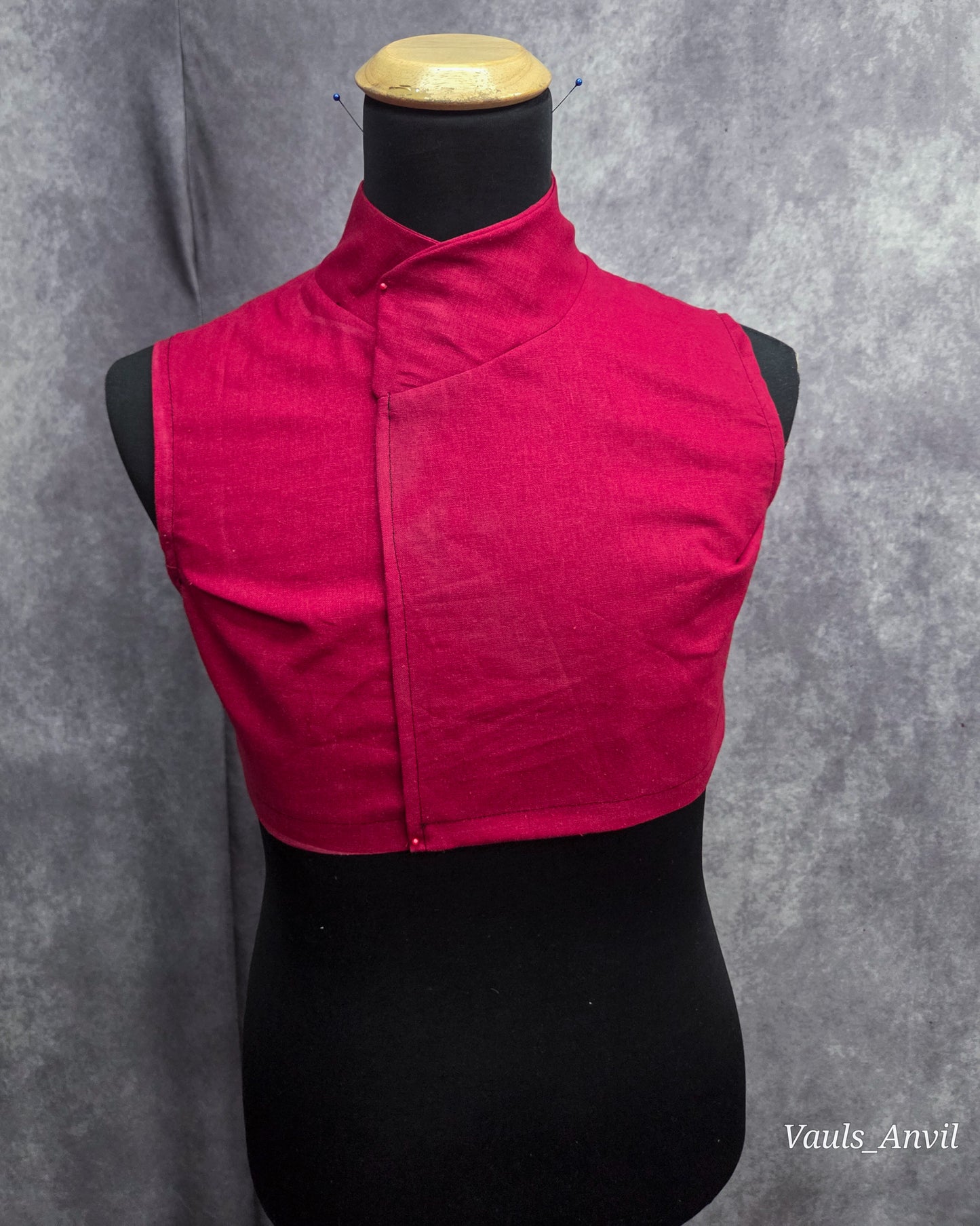 Jedi Dickie Collar Half Shirt Linen