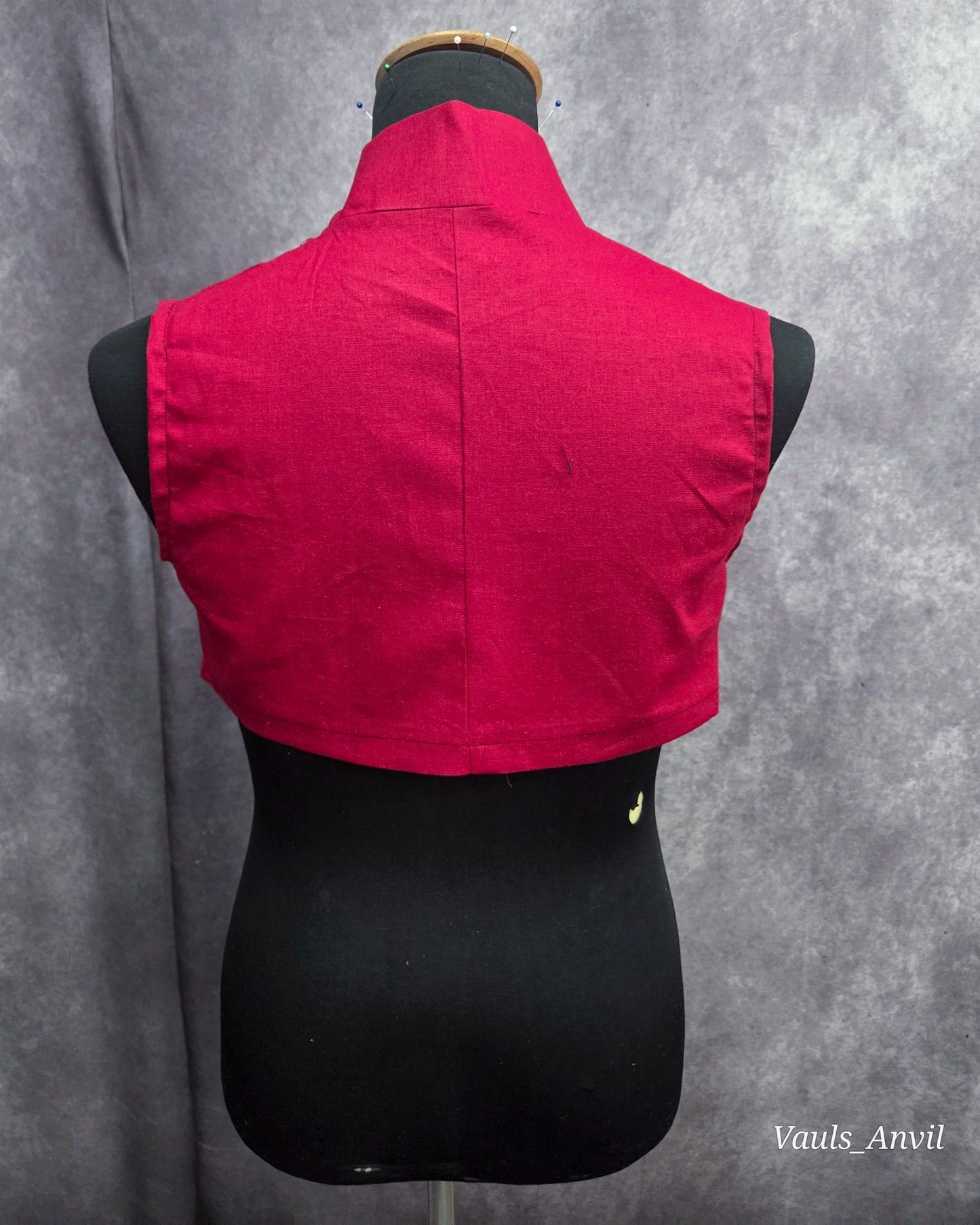Jedi Dickie Collar Half Shirt Linen