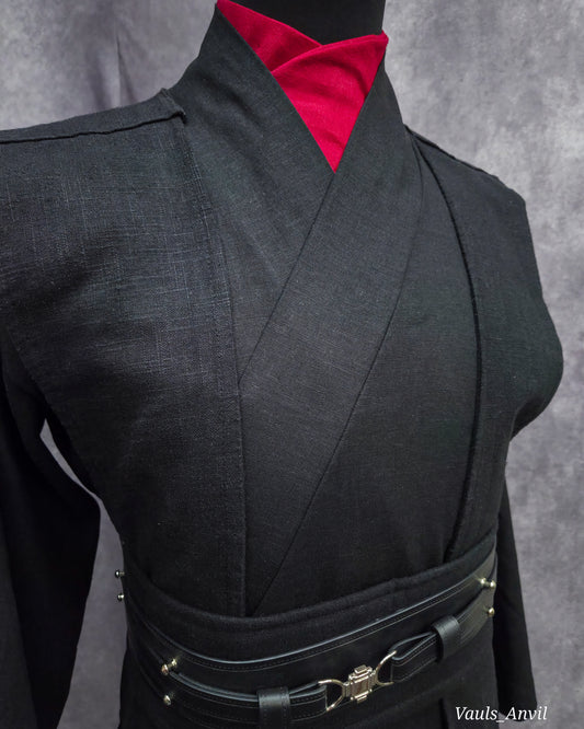 Jedi Dickie Collar Half Shirt Linen