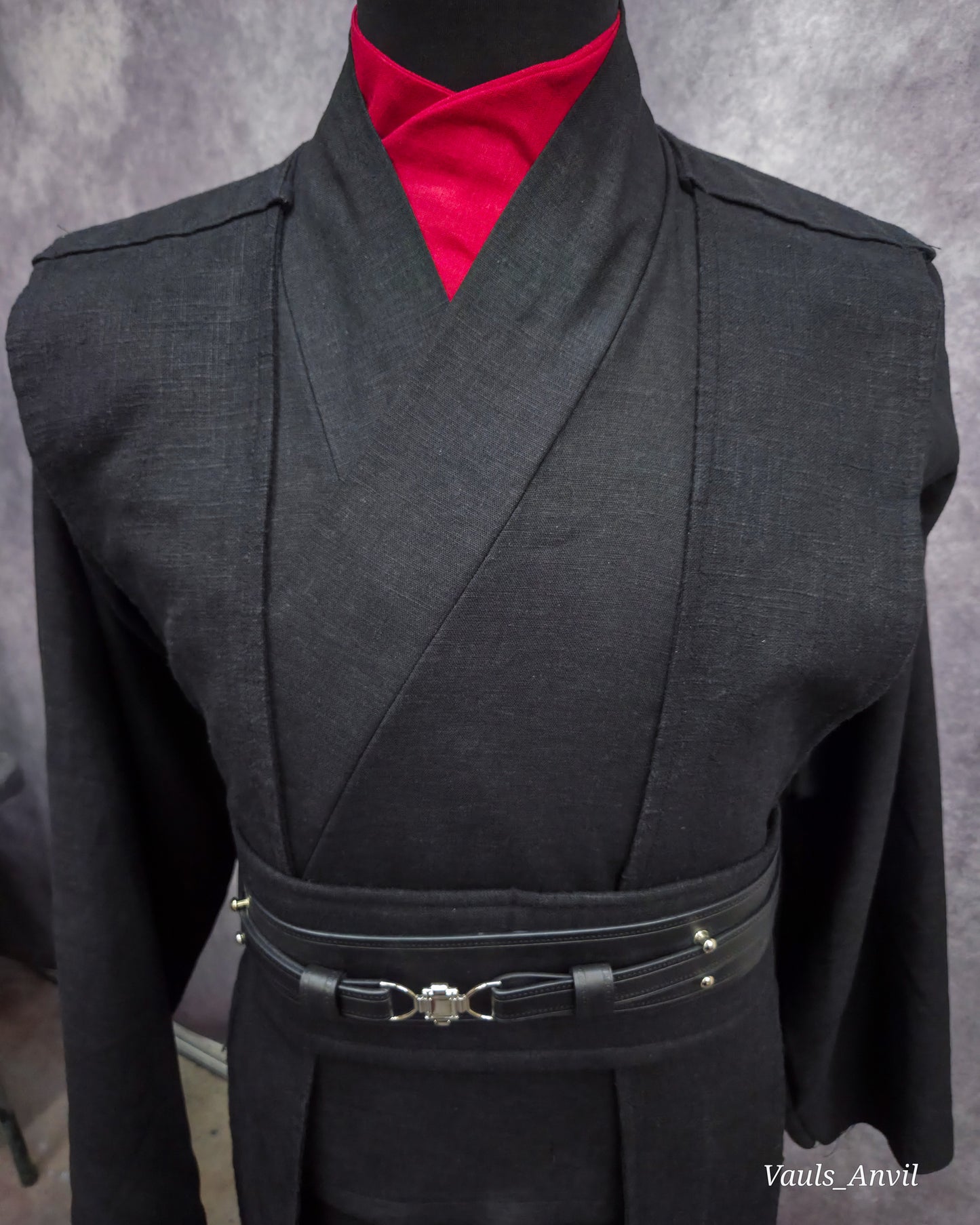 Jedi Dickie Collar Half Shirt Linen