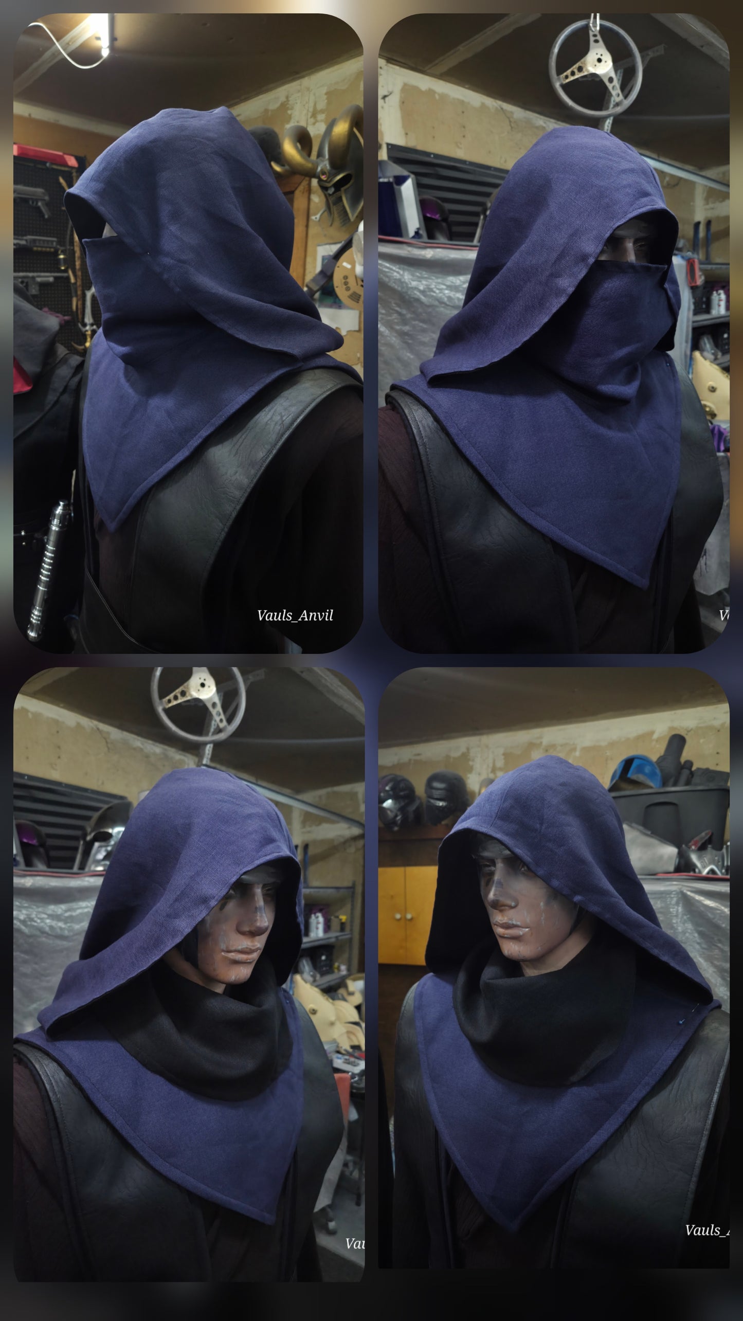 'Shadow' Jedi Sith Hoodpiece & Mantle - Star Wars Cosplay